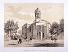 St James, West Hackney, Stoke Newington Road, London, c1860. Artist: Anon
