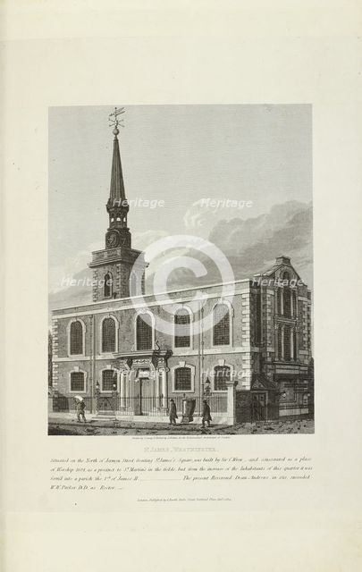 St. James, Westminster, 1820. Creator: Joseph Skelton.