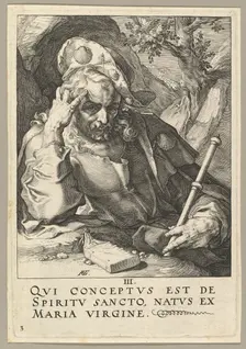 St. James the Great, from Christ, the Apostles and St. Paul with the Creed, ca. 1589. Creator: Hendrik Goltzius