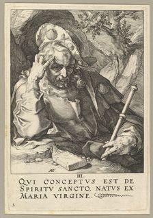 St. James the Great, from Christ, the Apostles and St. Paul with the Creed, ca. 1589. Creator: Hendrik Goltzius