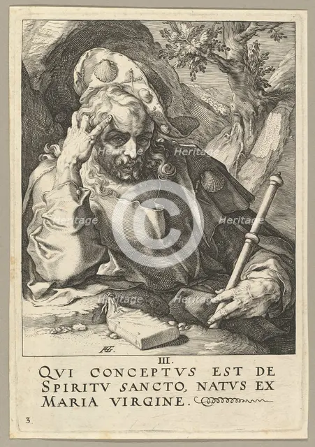 St. James the Great, from Christ, the Apostles and St. Paul with the Creed, ca. 1589. Creator: Hendrik Goltzius.