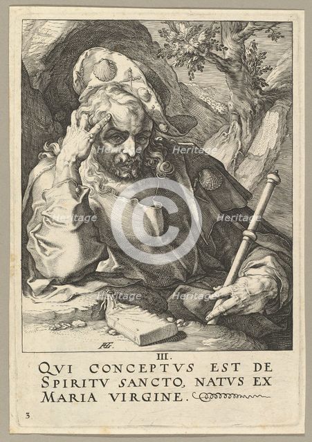 St. James the Great, from Christ, the Apostles and St. Paul with the Creed, ca. 1589. Creator: Hendrik Goltzius.