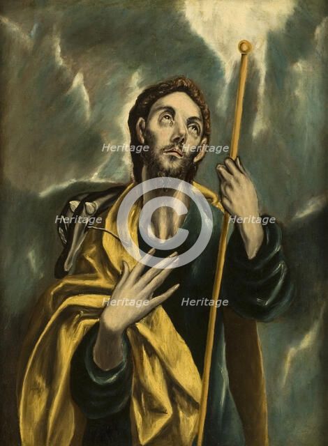 St James the Greater as a Pilgrim. Creator: School of El Greco.