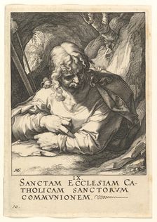 St. James the Less, from Christ, the Apostles and St. Paul with the Creed, ca. 1589. Creator: Hendrik Goltzius