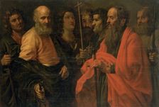 St James the Less, Sts Peter, Paul, John, Thomas, Philip, Judas and Thaddeus..., 17th century. Creator: Giuseppe Vermiglio