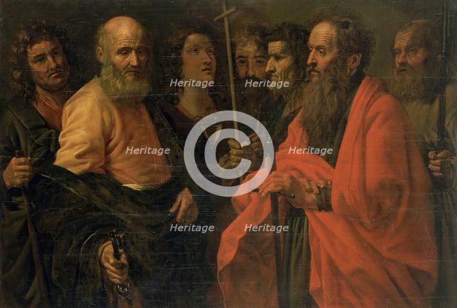 St James the Less, Sts Peter, Paul, John, Thomas, Philip, Judas and Thaddeus..., 17th century. Creator: Giuseppe Vermiglio.