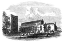 St. James’s Church, Bury St. Edmunds, lately restored, 1864. Creator: Unknown