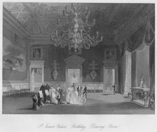 St. James's Palace. Birthday. Drawing Room c1841. Artist: Henry Melville