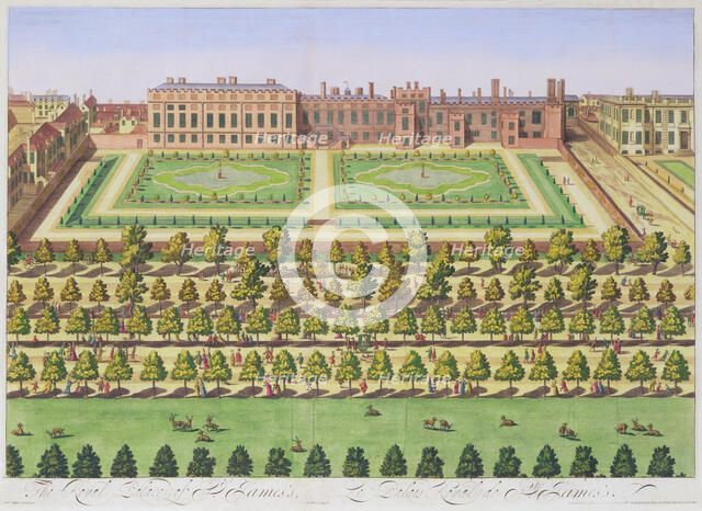 St James's Palace, London, 1730. Artist: Johannes Kip