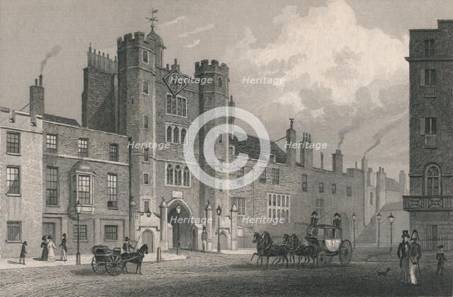 'St James's Palace, Pall Mall', c19th century. Artist: Unknown.