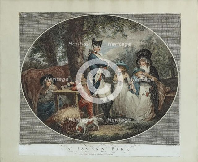 St James's Park, 1790. Creator: Soiron, François David (1764-1796).