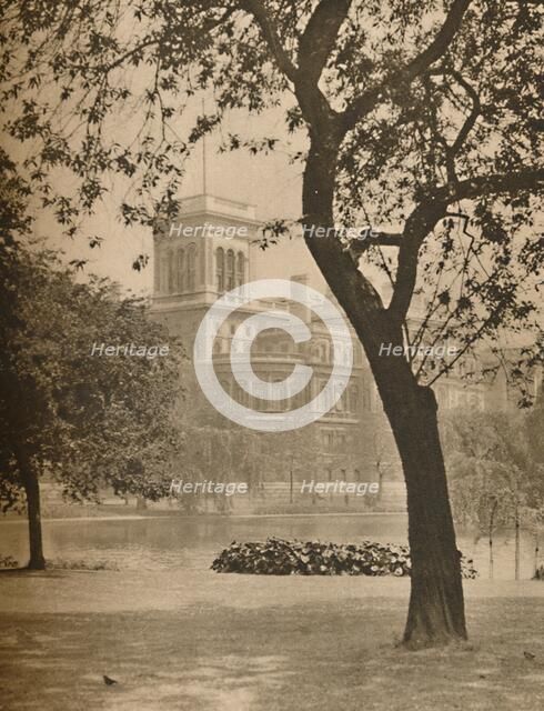 'St. James's Park and the Lake Looking Towards The Foreign Office', c1935. Creator: Donald McLeish.