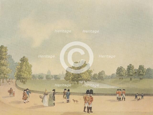 St James's Park, Westminster, London, 1809.                                     Artist: Heinrich Schutz.