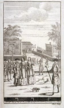St James's Park, Westminster, London, c1735. Artist: Nathaniel Parr