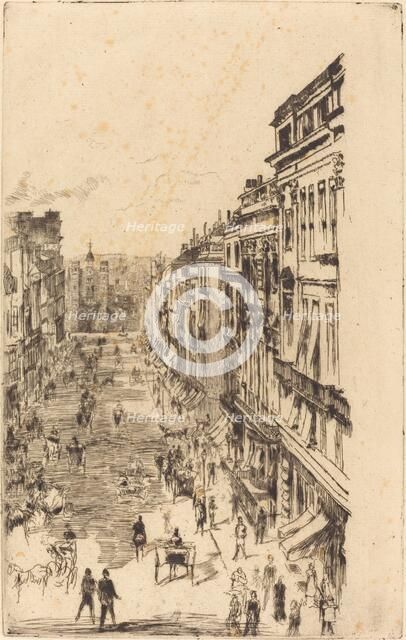 St James's Street, 1878. Creator: James Abbott McNeill Whistler.