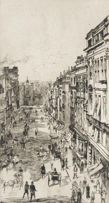 St. James's Street, 1878. Creator: James Abbott McNeill Whistler