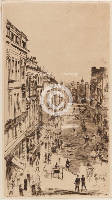 St. James's Street.., London, 1878. Creator: James Abbott McNeill Whistler.