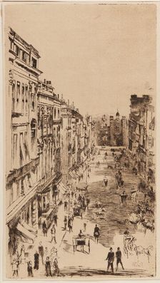 St. James's Street.., London, 1878. Creator: James Abbott McNeill Whistler