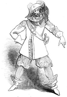 St. James's Theatre - The Amateurs - Capt. Bobadil, (Mr. Charles Dickens), 1845. Creator: Unknown