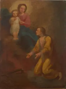 St Jan Kanty before Our Lady, 1870. Creator: Aleksander Kotsis
