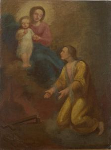 St Jan Kanty before Our Lady, 1870. Creator: Aleksander Kotsis