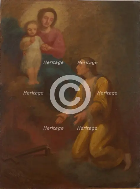 St Jan Kanty before Our Lady, 1870. Creator: Aleksander Kotsis.