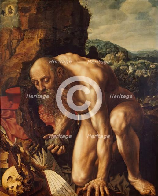 St Jerome, 1543. Creator: Jan Sanders van Hemessen.