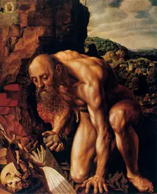 St Jerome 1543. Artist: Jan Sanders van Hemessen