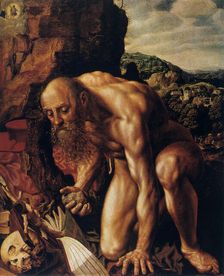 St Jerome 1543. Artist: Jan Sanders van Hemessen