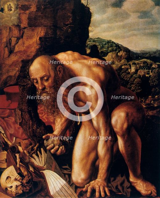 'St Jerome', 1543.  Artist: Jan Sanders van Hemessen