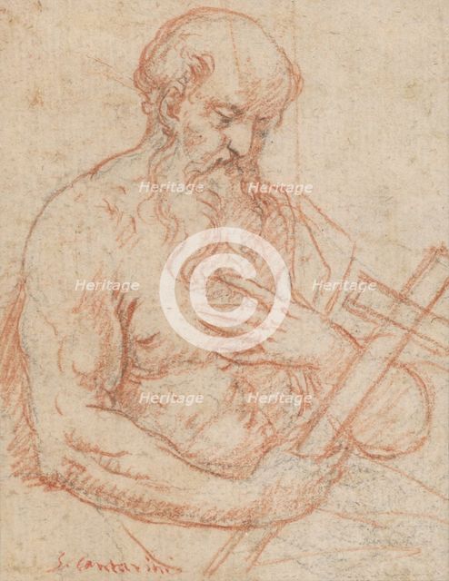St. Jerome, 1st half 17th century. Creators: Simone Cantarini, St Jerome.