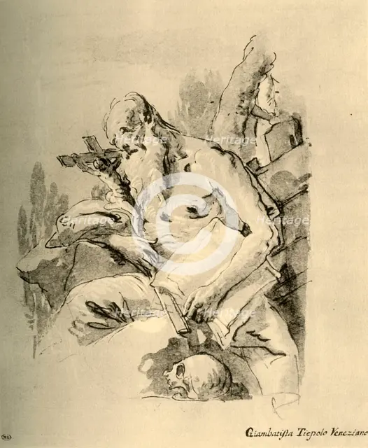 'St. Jerome', mid 18th century, (1928). Artist: Giovanni Battista Tiepolo.