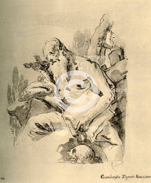'St. Jerome', mid 18th century, (1928). Artist: Giovanni Battista Tiepolo.