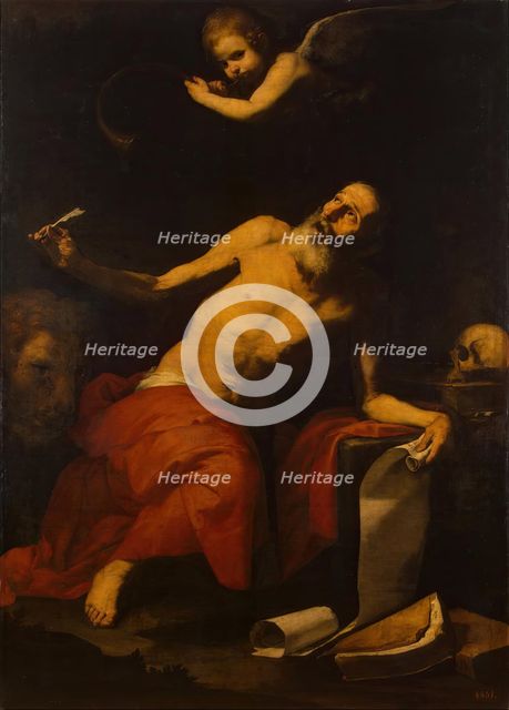St Jerome and the Angel, 1626. Creator: Jusepe de Ribera.