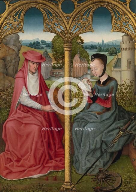 St Jerome and St Catherine of Alexandria, c.1480-c.1490. Creator: Anon.