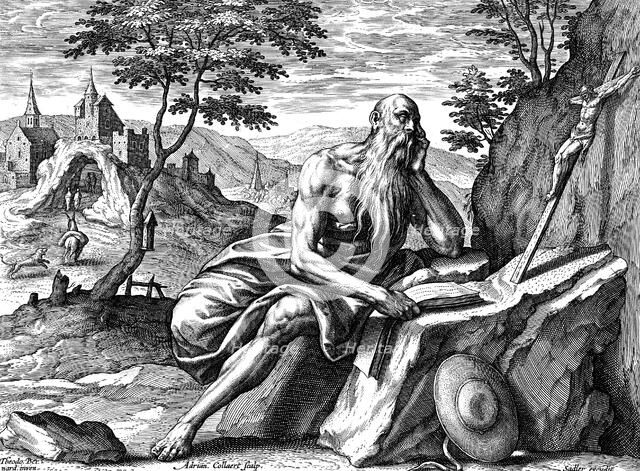 St Jerome, c1540-1567. Artist: Adriaen Collaert
