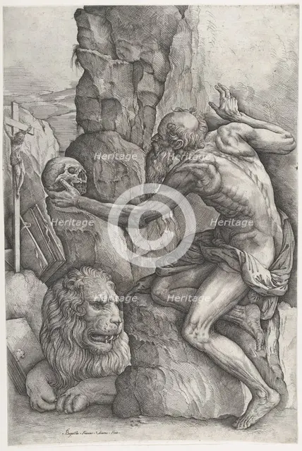 St. Jerome, ca. 1550-60. Creator: Battista Franco Veneziano.
