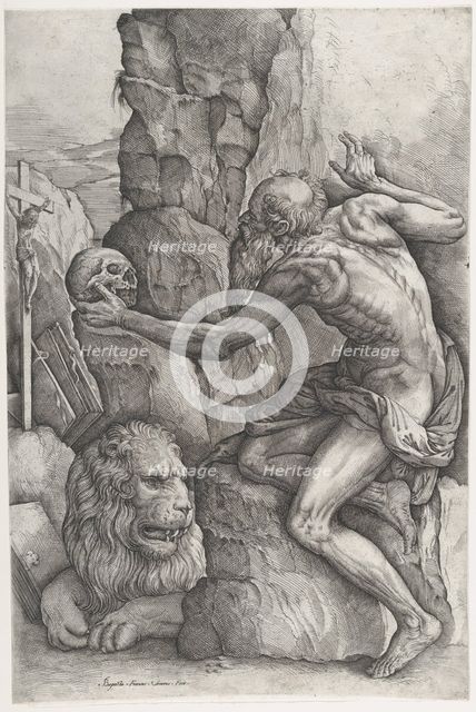 St. Jerome, ca. 1550-60. Creator: Battista Franco Veneziano.