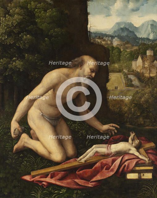 St Jerome. Creators: Cesare da Sesto, Cesare Bernazzano.