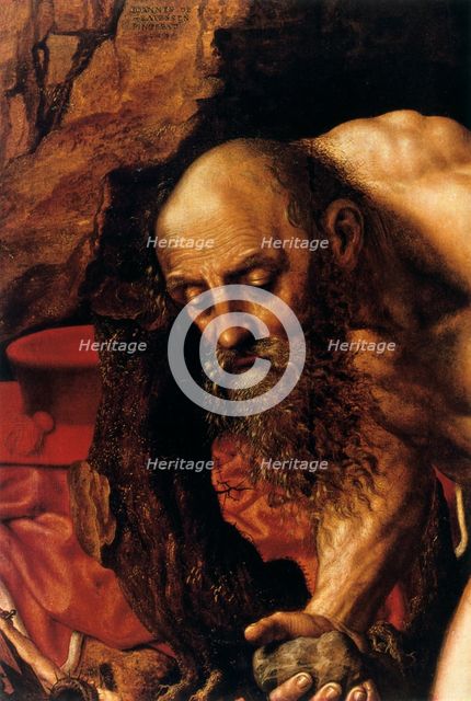 'St Jerome', detail, 1543.  Artist: Jan Sanders van Hemessen