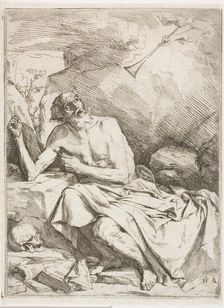 St. Jerome Hearing the Trumpet of the Last Judgment, 1621. Creator: Jusepe de Ribera