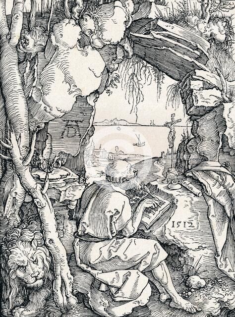 'St Jerome in a Cave', 1512 (1906). Artist: Albrecht Durer.