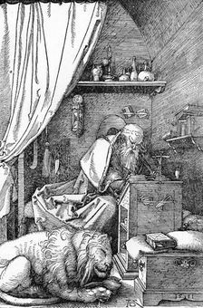 St. Jerome in His Cell 1511, (1906). Artist: Albrecht Durer