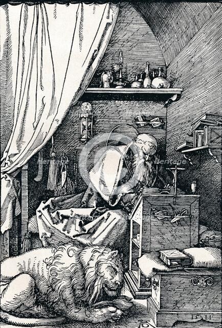 'St Jerome in His Cell', 1511 (1906). Artist: Albrecht Durer.