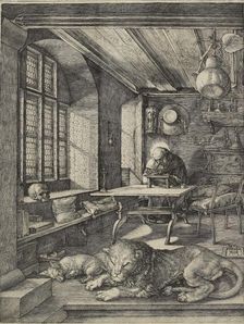 St Jerome in his study, 1514. Artist: Albrecht Durer