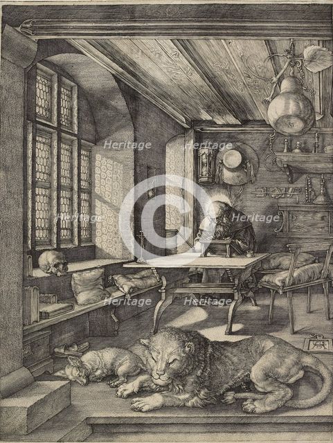 St Jerome in his study, 1514. Artist: Albrecht Durer.