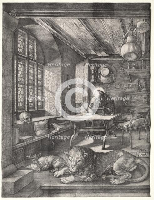 St. Jerome in His Study, 1514. Creator: Albrecht Dürer (German, 1471-1528).