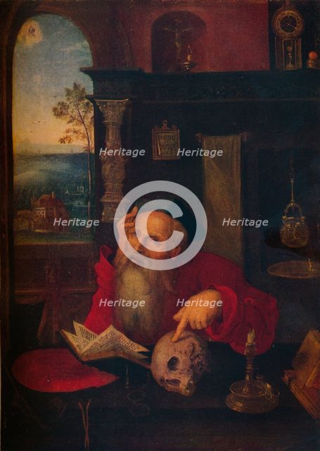 'St. Jerome in his Study', c1530, (1920). Creator: Circle of Joos van Cleve.