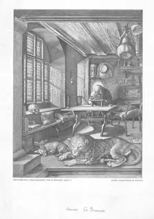 St Jerome in his study. Creator: Unknown