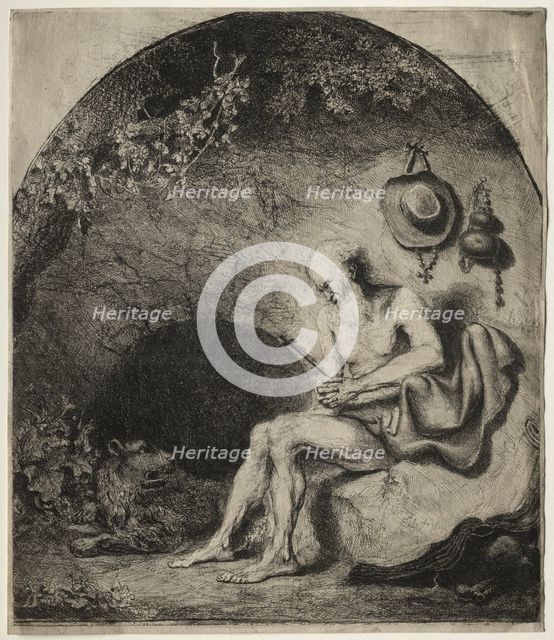 St. Jerome in Penitence, 1644. Creator: Ferdinand Bol (Dutch, 1616-1680).
